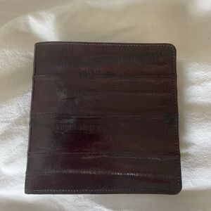 Genuine eel skin wallet